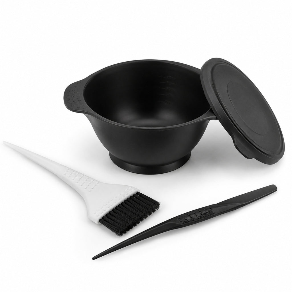Kit Masque Pure – Bol, Spatule et Pinceau pour Soins Capillaires Maison