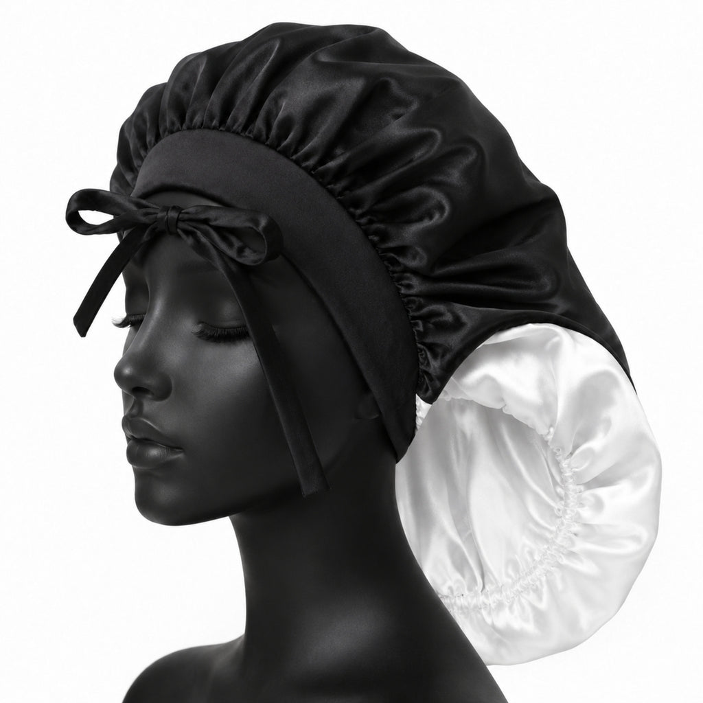 Bonnet Nuit Ajustable en Satin – Protection Confort des Longueurs
