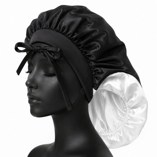 Bonnet Nuit Ajustable en Satin – Protection Confort des Longueurs