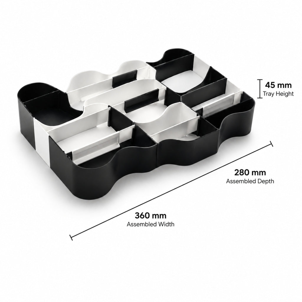Tiroir Grid Compartimenté – Organisateur Modulable pour Accessoires Beauté