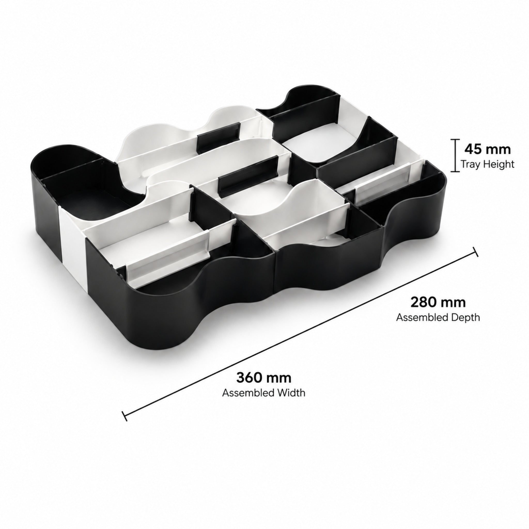 Tiroir Grid Compartimenté – Organisateur Modulable pour Accessoires Beauté