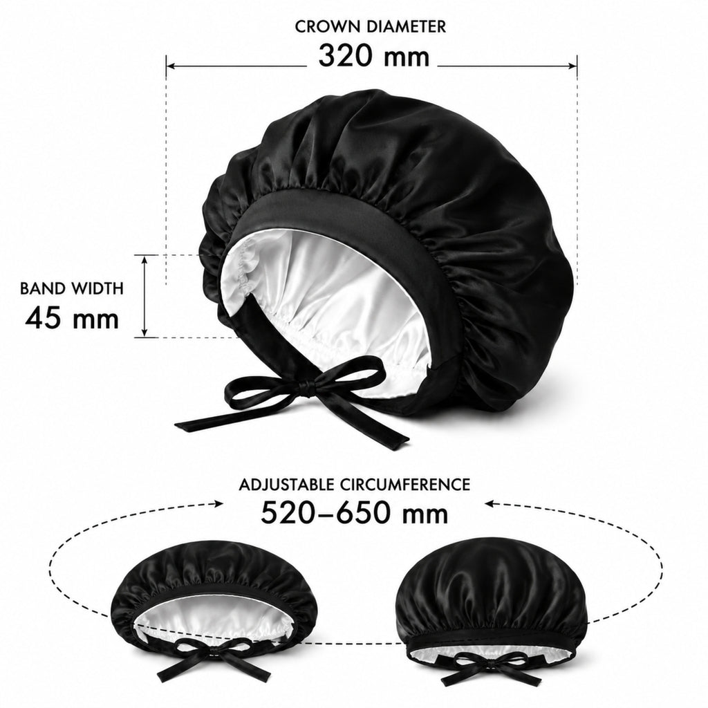 Bonnet Nuit Ajustable en Satin – Protection Confort des Longueurs