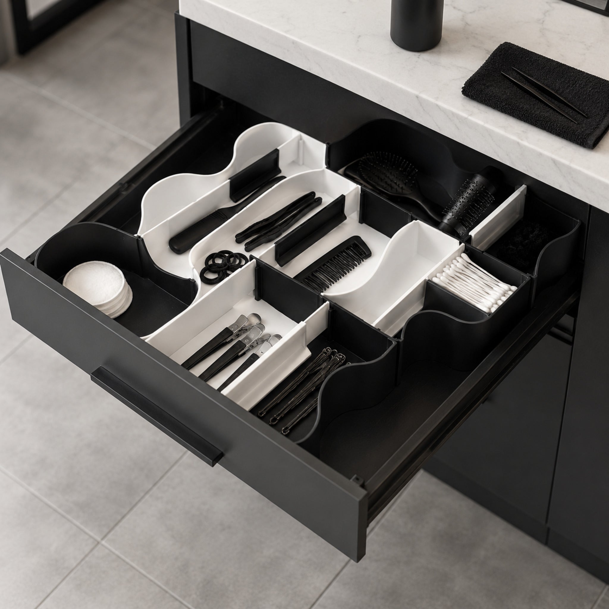 Tiroir Grid Compartimenté – Organisateur Modulable pour Accessoires Beauté