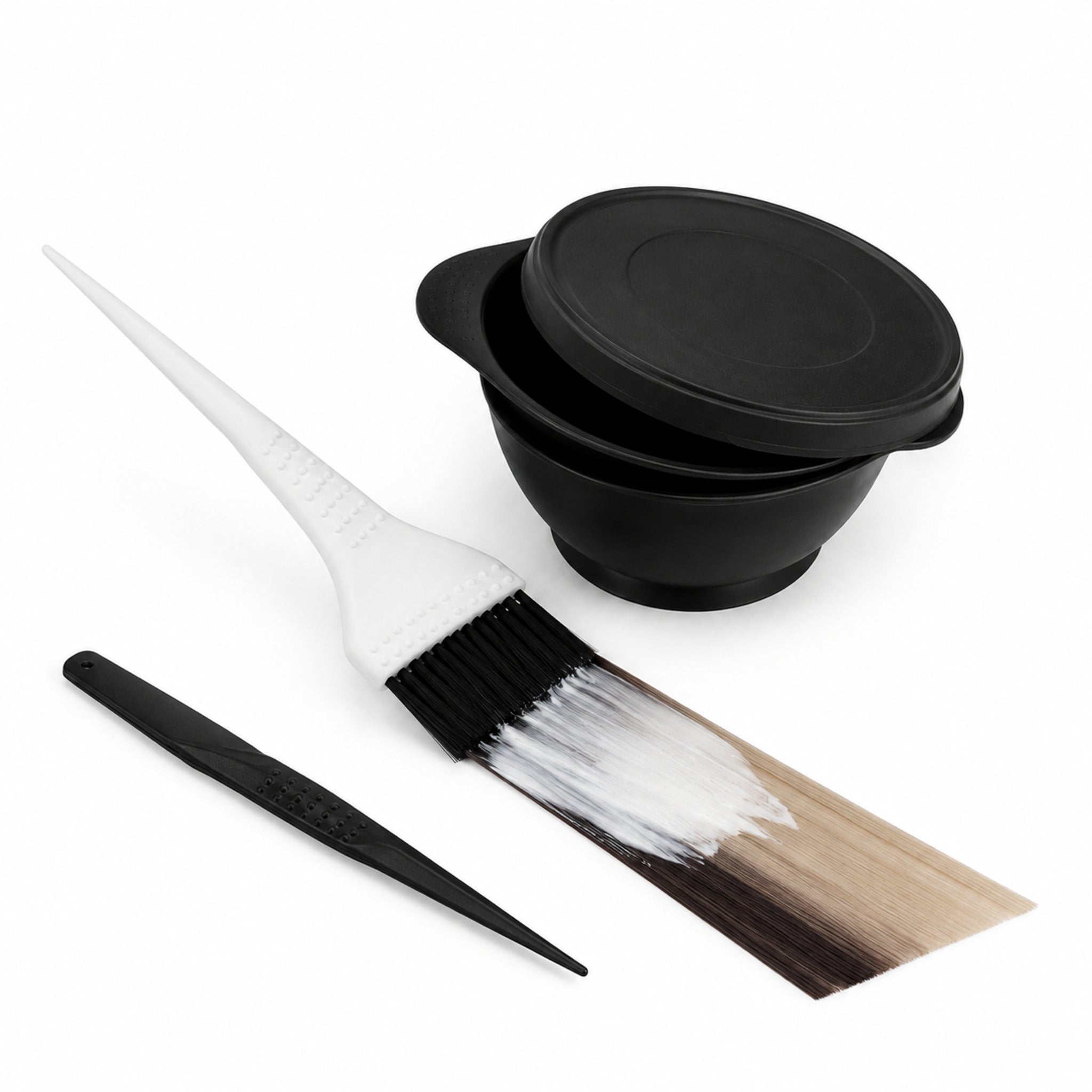 Kit Masque Pure – Bol, Spatule et Pinceau pour Soins Capillaires Maison
