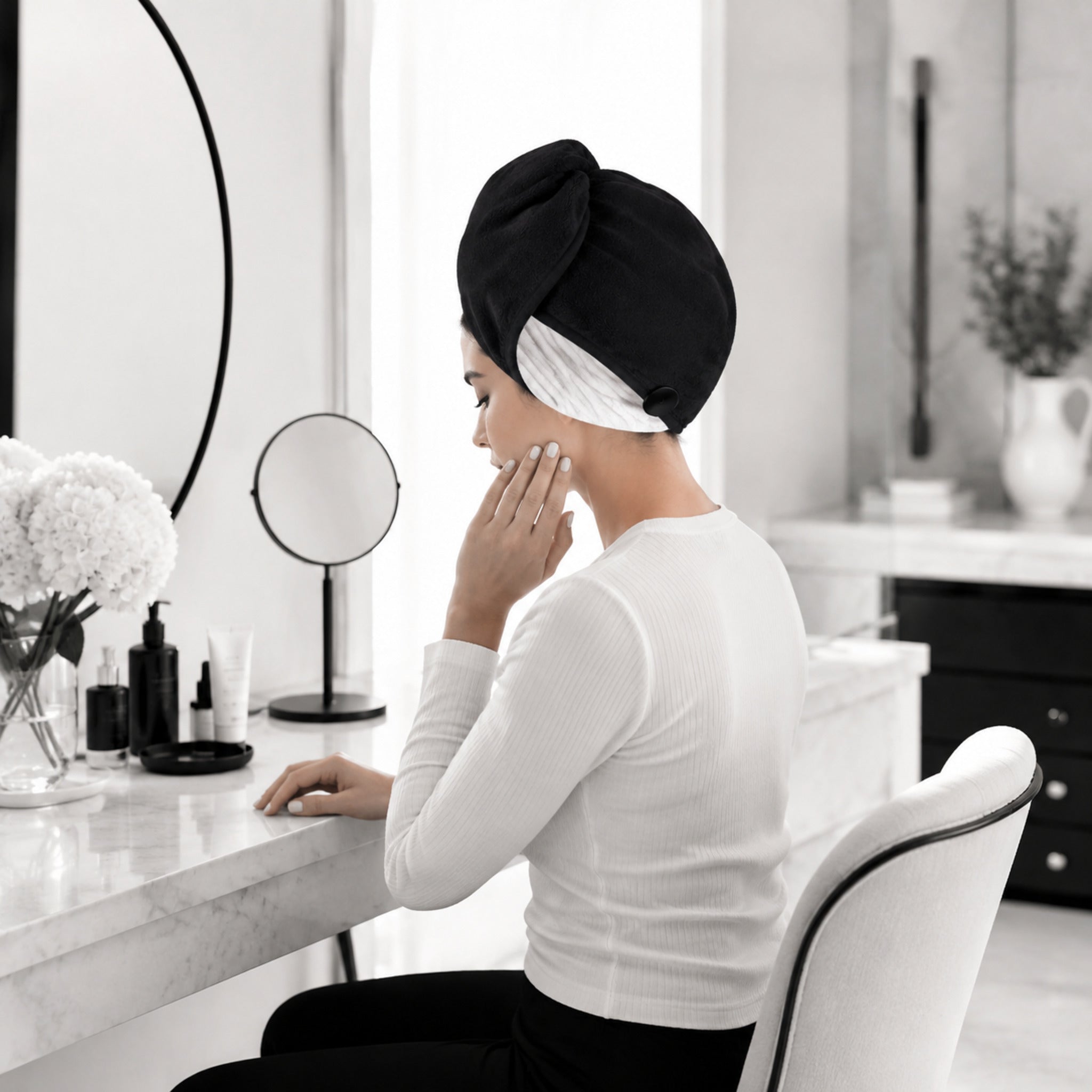 Serviette Cocoon en Microfibre – Séchage Doux et Maintien Enveloppant