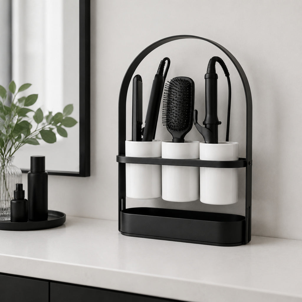 Station Salon Multifonction – Organisateur Professionnel pour Outils de Coiffure